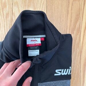 Swix Men's Long Sleeve Shirt - Black and Gray